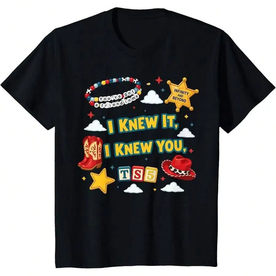 Cowgirl Like Me It I Knew You T-Shirt 100% Cotton Trendy Y2K Short-Sleeve Tee-Soft, Quick-Drying, Moisture-Wicking; Ideal Sports