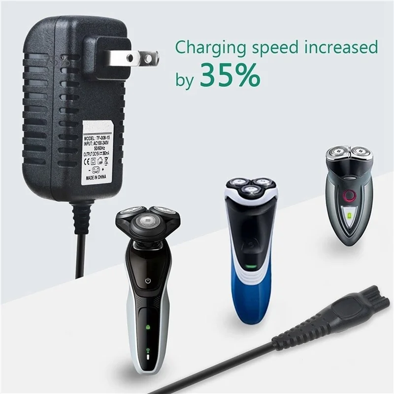 A68M-5X 5.4W 15V/0.36A Shaver Power Adapter Charger For  Shaver HQ8505 AT790 AT810(US Plug)