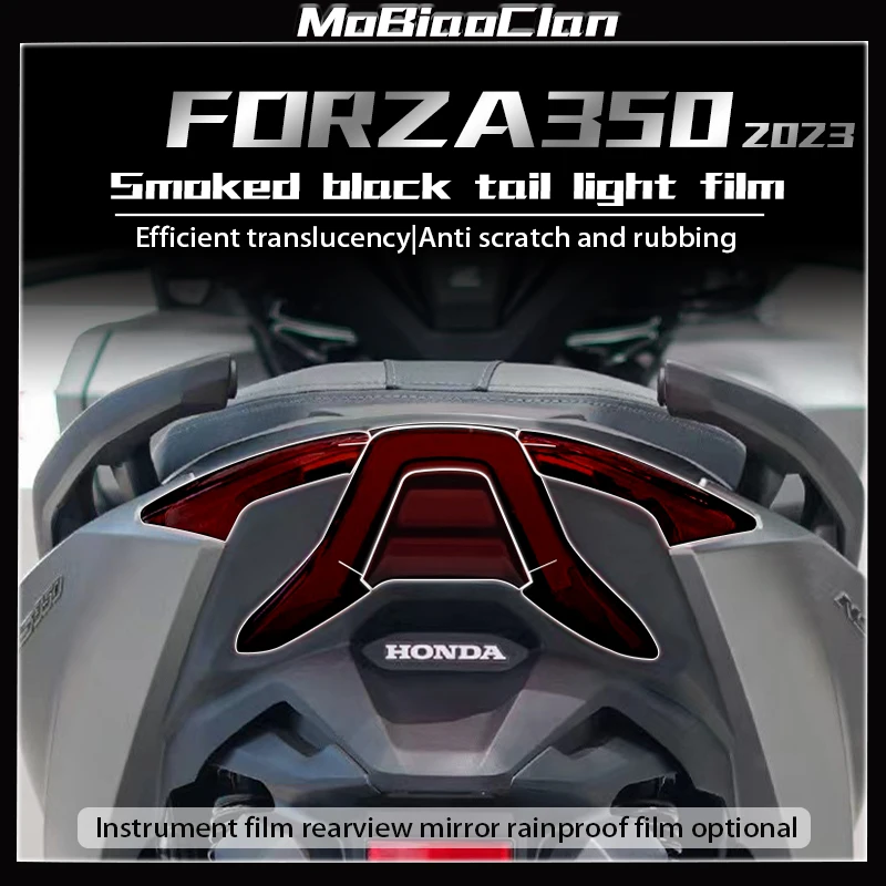 For Honda FORZA350 forza 350 NSS350 2023 transparent headlight film instrument smoked black tail light film rearview mirror