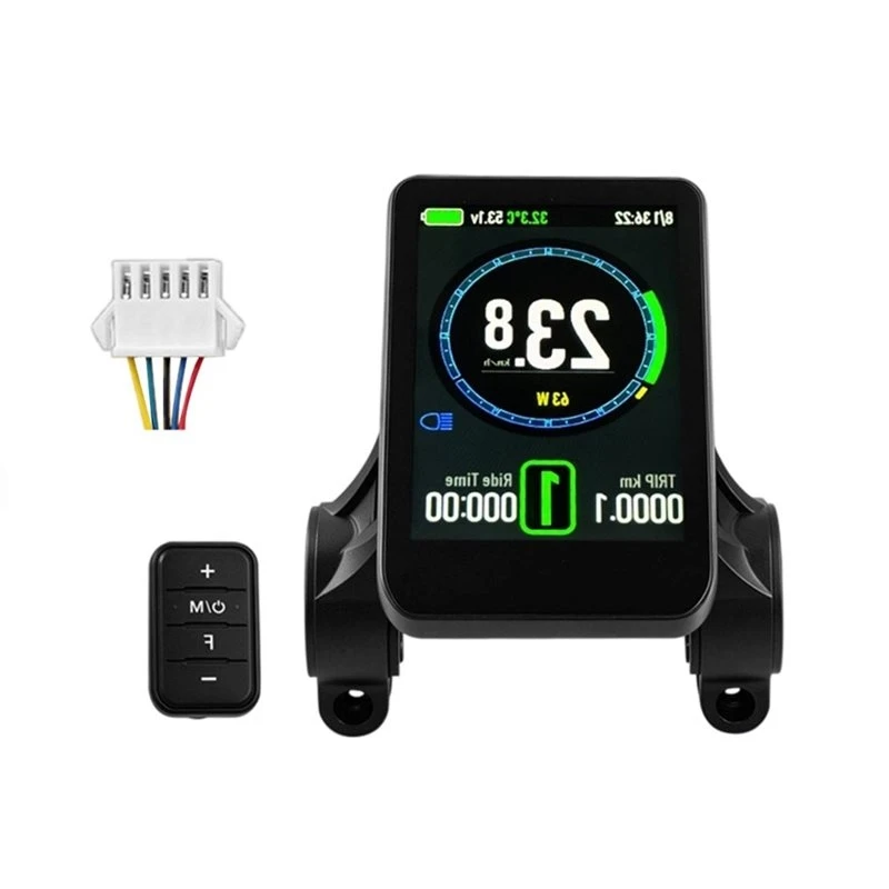 AA90-T6 Electric Scooter Meter Color Display 24-72V E-Bike Speedometer For Multiple Communication Protocols