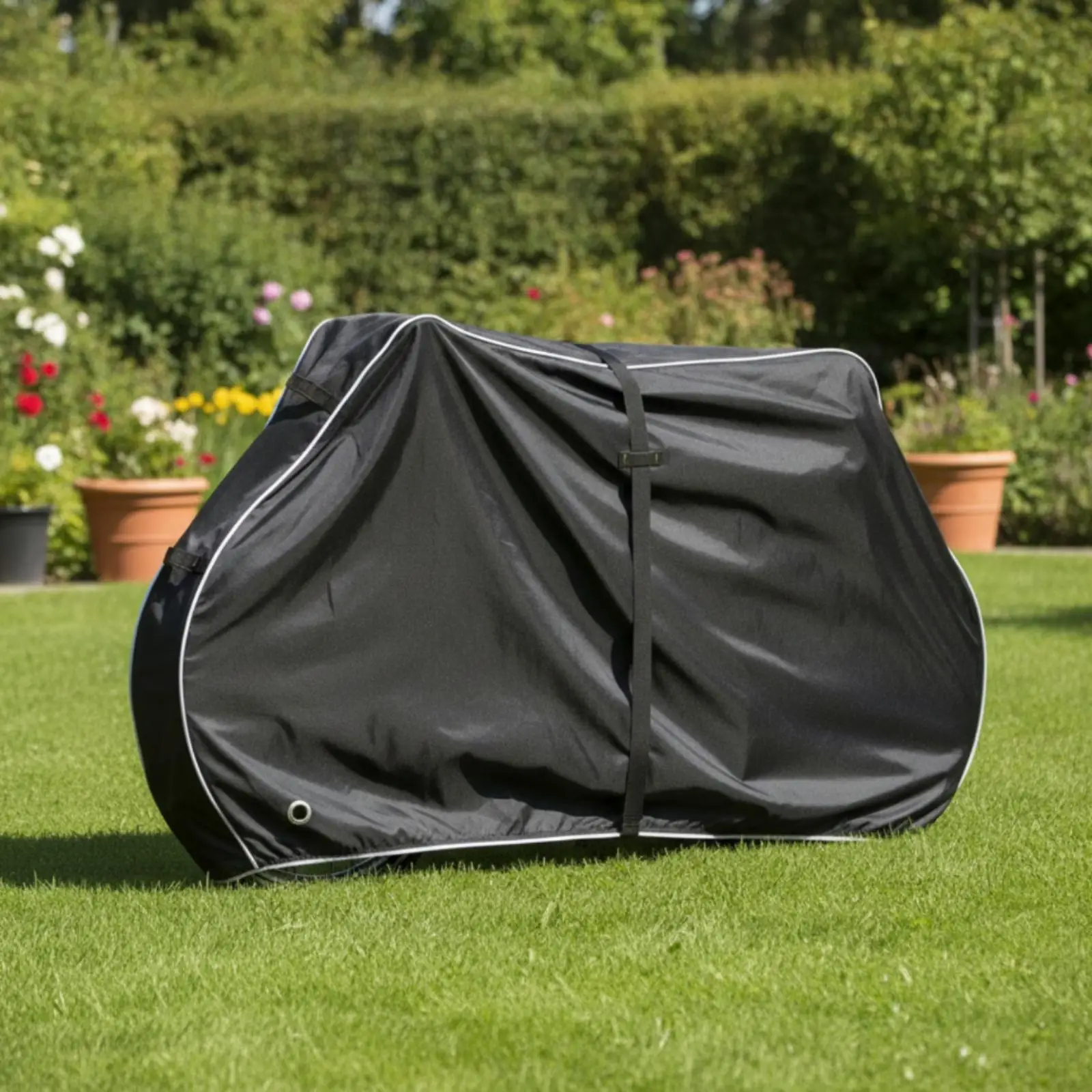 Waterproof Bike Cover Outdoor Bike Cover with Eyelets Reflective Universal Fit