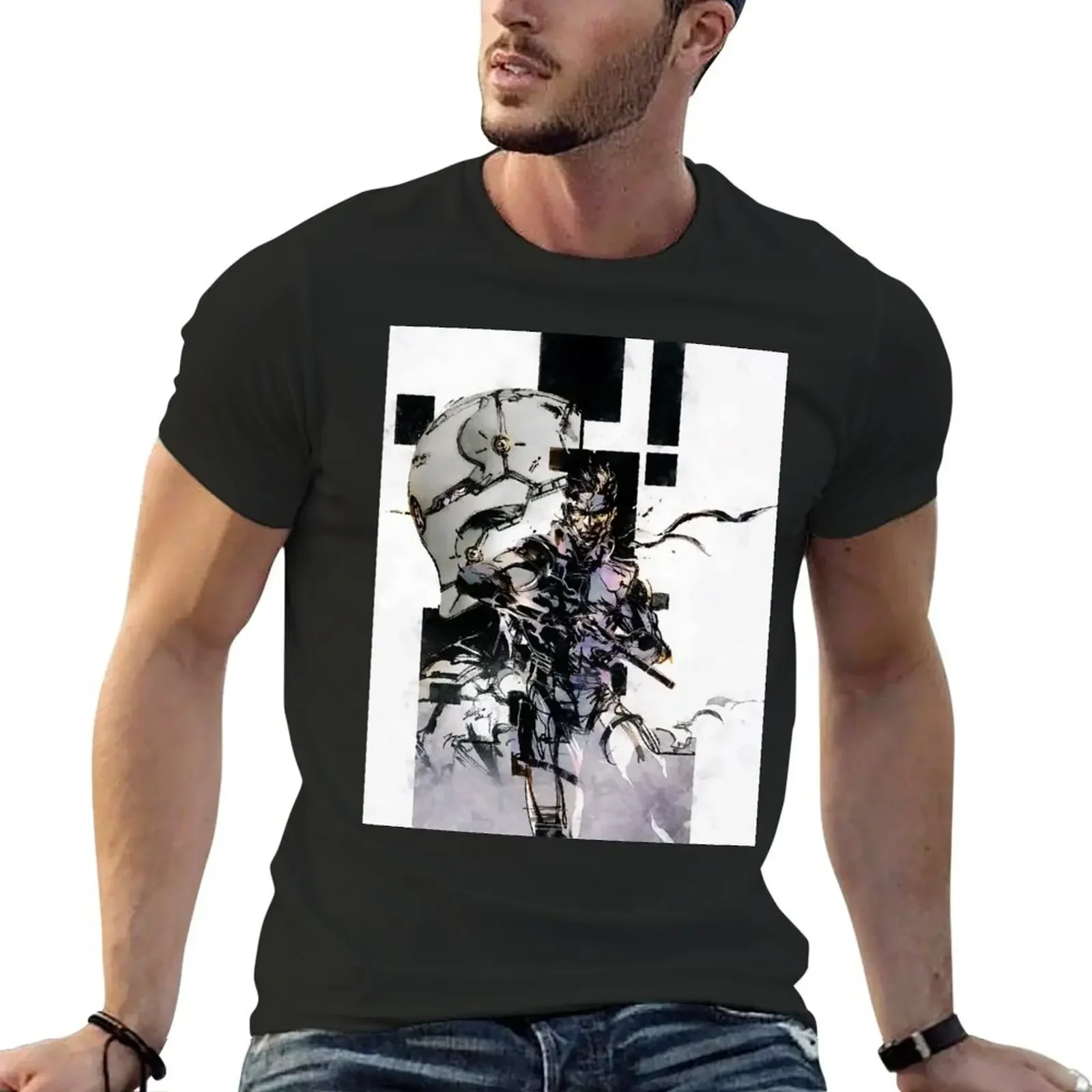 

Solid Snake and Cyborg Ninja T-Shirt graphics tops mens cotton t shirts