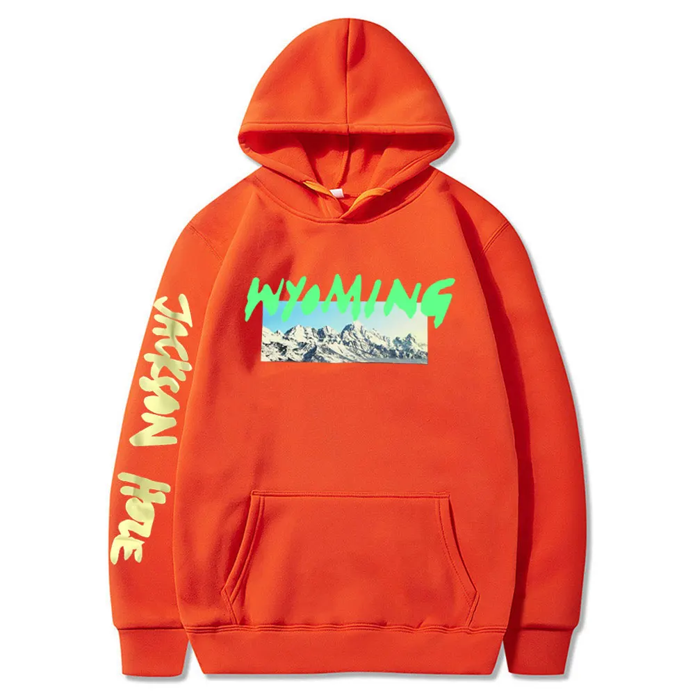 Rapper Kanye West Ye Wyoming Graphic Hoodie Men Hip Hop Oversized