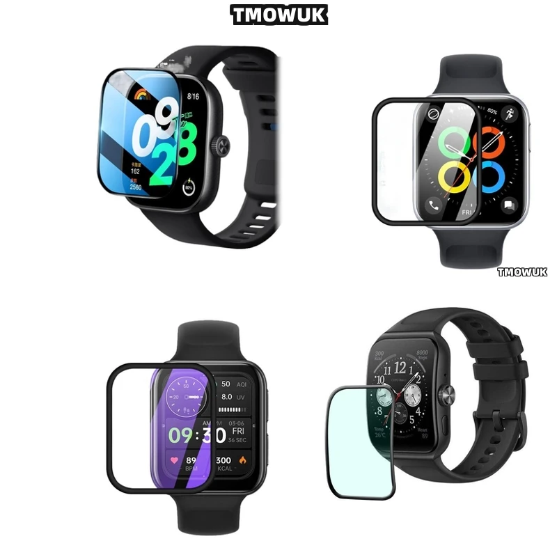 

For OPPO Watch 2 3 4 Pro SE Free Band 2 42mm 46mm Shock-Absorbing PMMA Film, 3D Curved Edge.