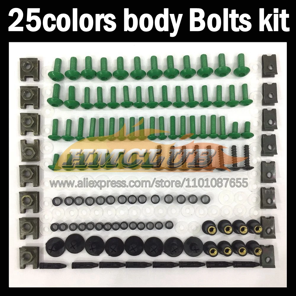 268ps Full Screws Kit Body bolt For YAMAHA YZF1000R Thunderace YZF 1000R 1996 1997 1998 99 00 01 02 03 Fairing bolts screw NutS