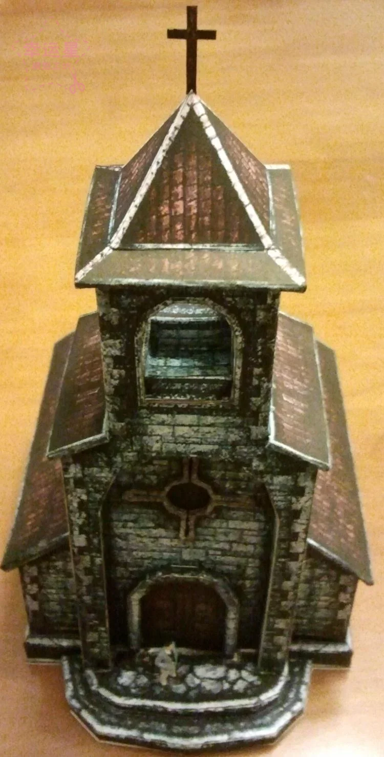 Medieval Architecture Chapel 3D Paper Model DIY Manual