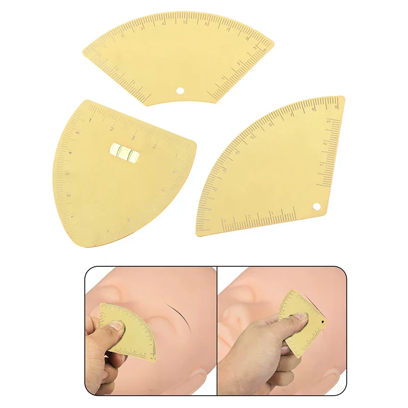 Drawing Eyebrow Design Ruler Women's Instant Brow Shaper Fast Drawing Eyebrow Tool for Positioning Eyebrows Tattoo Accessory