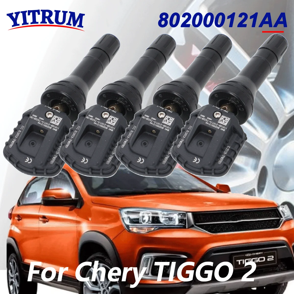 802000121AA TPMS Tire Pressure Sensor For Chery Tiggo 2 2017 2018 2019 2020 2021 2022 2023 Tire Pressure Monitoring System