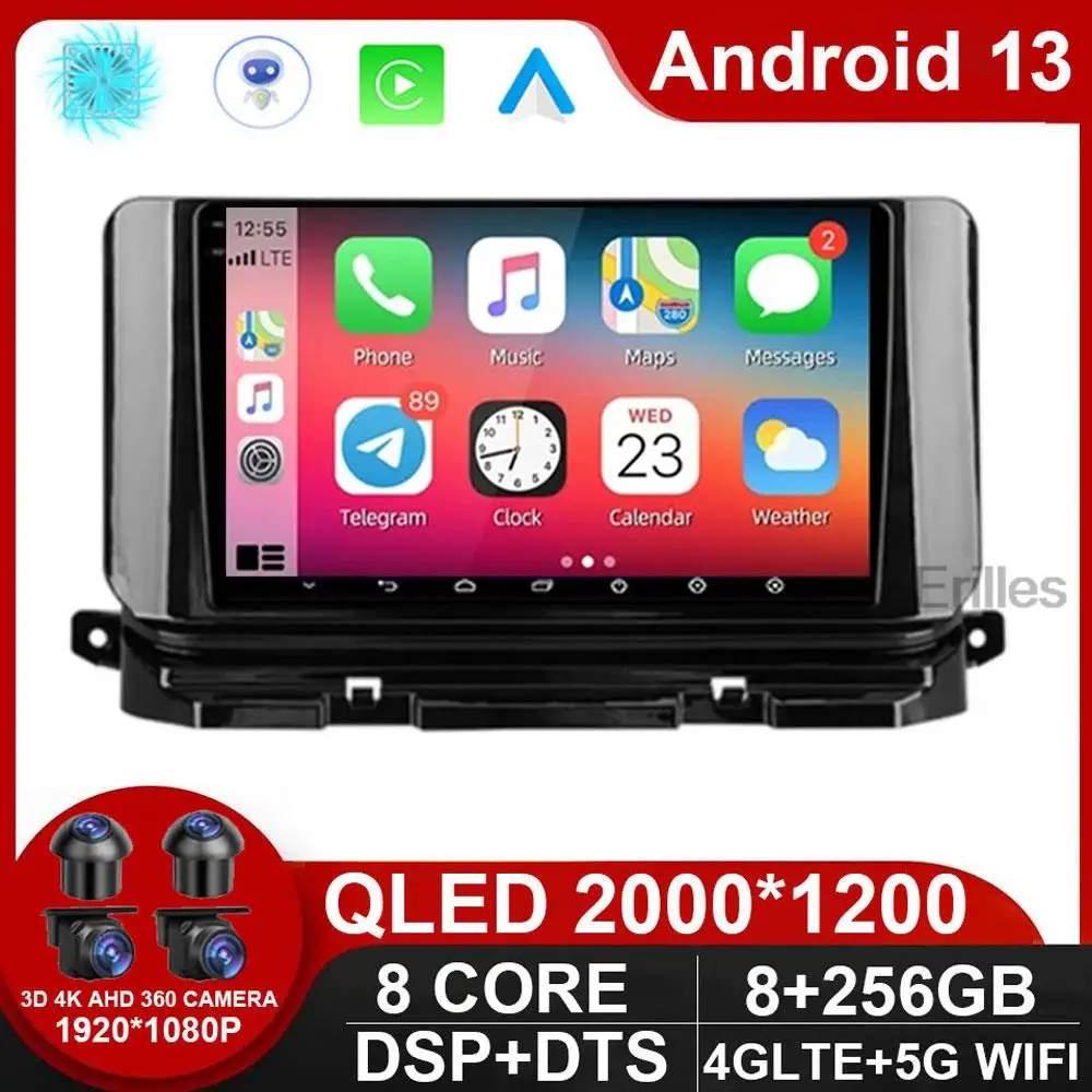 

Android13 For Skoda Octavia 4 A8 2019 - 2021 Car Radio Multimedia Automotiva Video Player Navigation GPS Rear Camera NO DVD