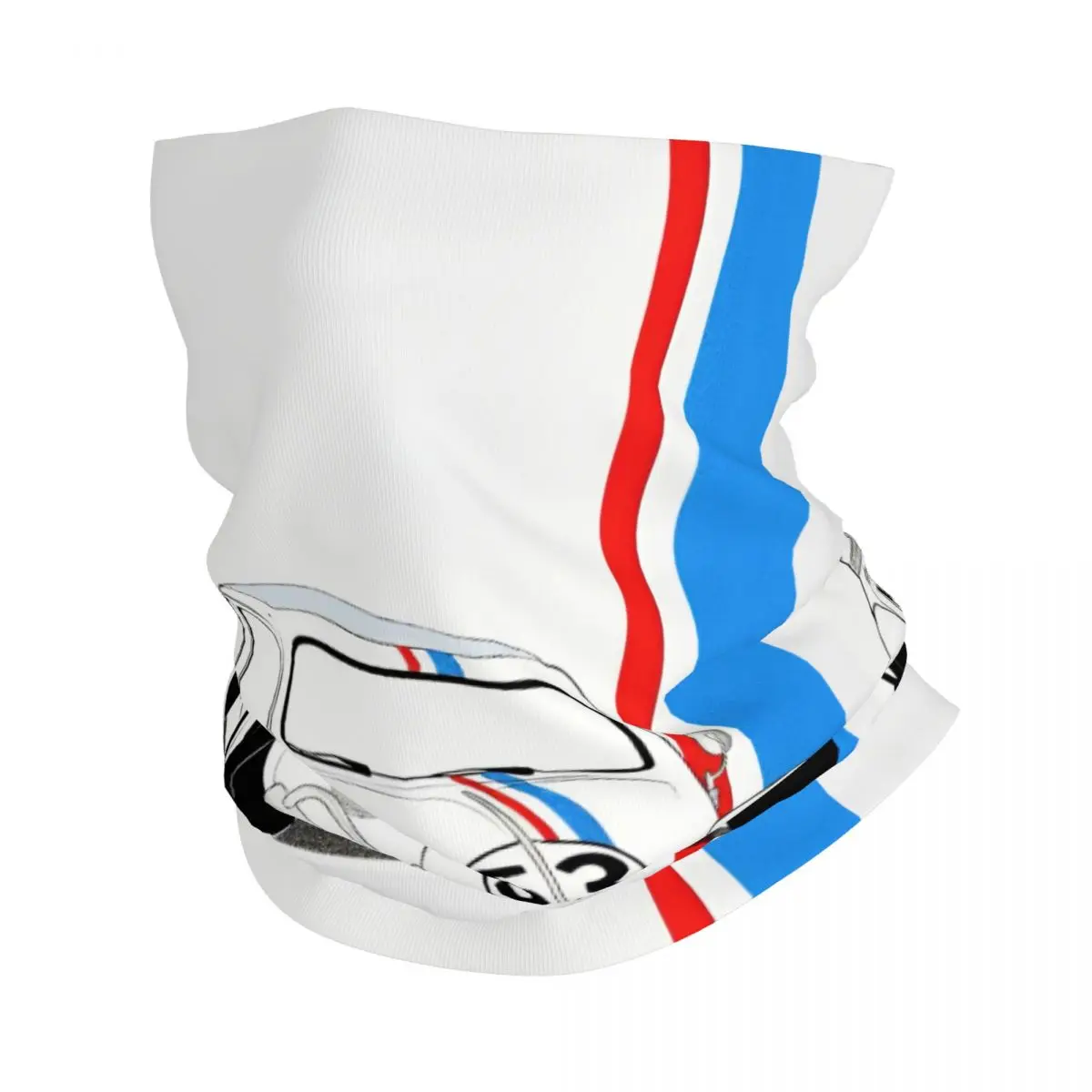 Herbie Number 53 Bandana Neck Cover Printed Race Car Enthusiasts Stripe Balaclavas Face Scarf Multi-use Headband Riding Adult