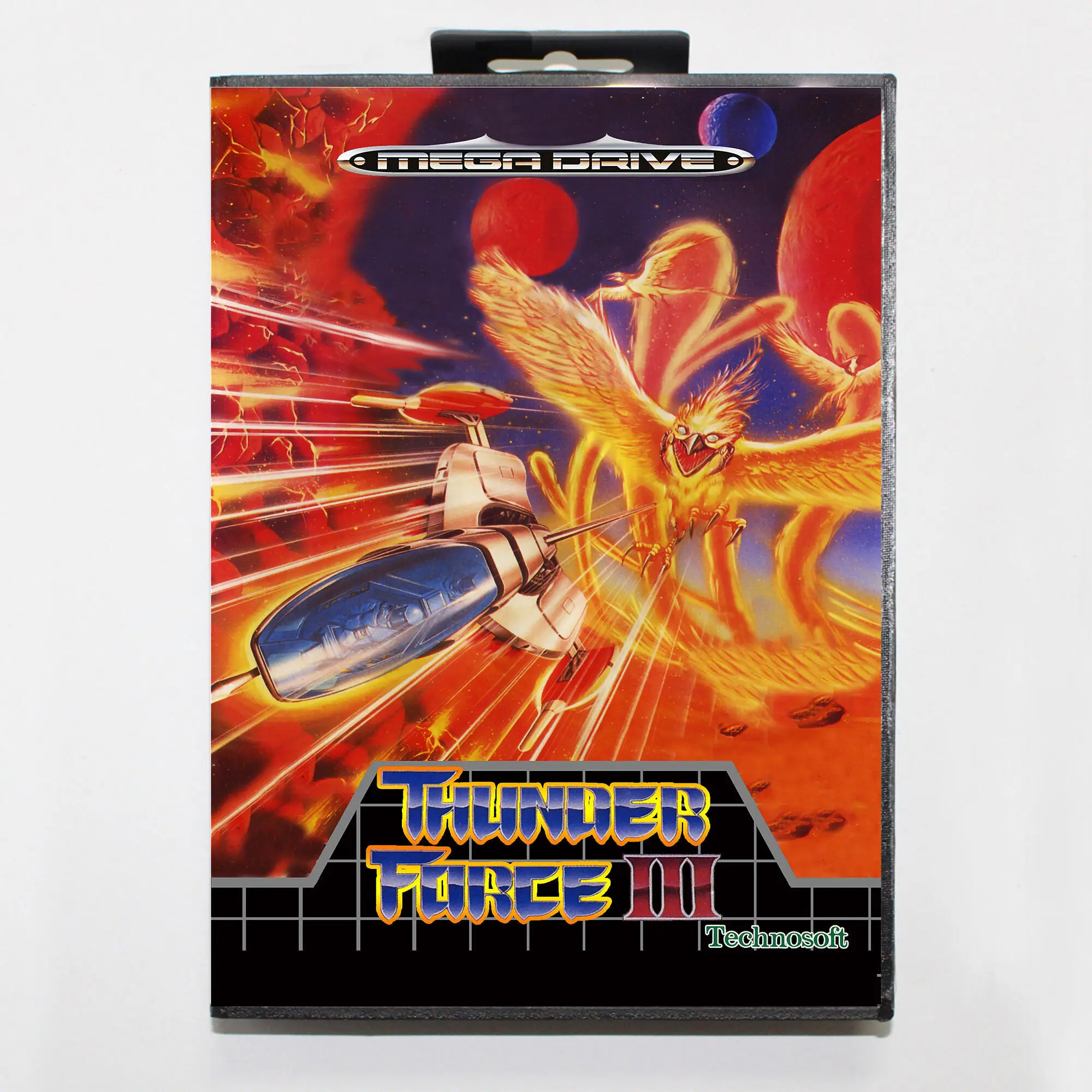 Thunder Force 3 with EUR Box for 16 Bit Sega MD game Cartridge Megadrive Genesis system