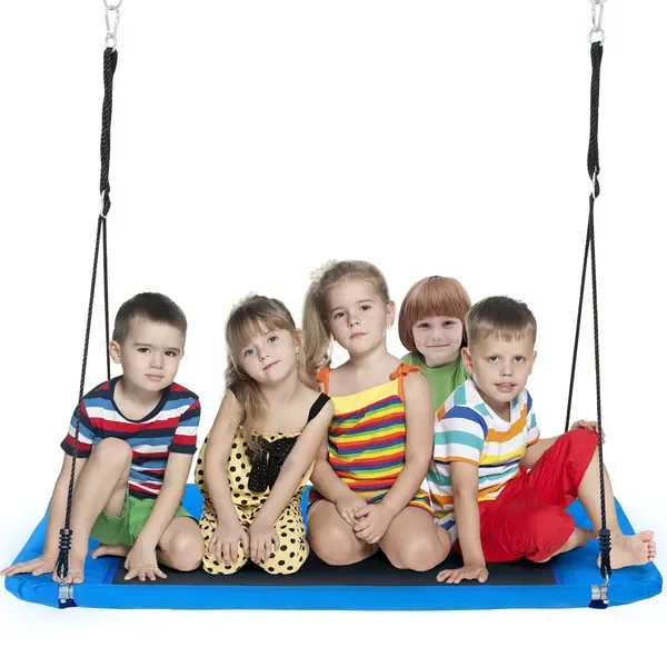 

Platform Swing, 60 Inch Platform Tree Swing for Kids and Adults, 700lbs Weight Capacity Outdoor Swing, 900D Oxford Fabric