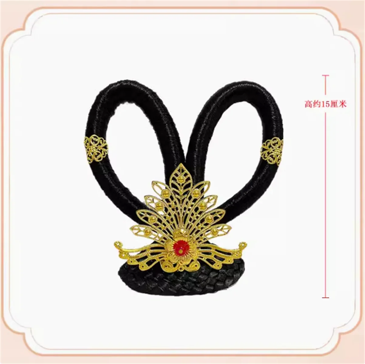 Hanfu wig, Dunhuang flying bun headwear set, classical dance performance hair accessories