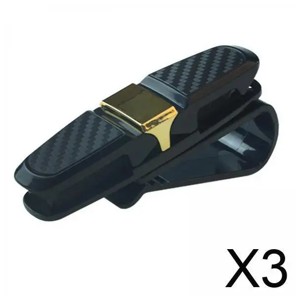 

Компактный держатель для очков на солнцезащитный козырек автомобиля, клипса для очков из АБС-пластика, ударопрочный держатель для билетов и карт для легковых автомобилей и внедорожников