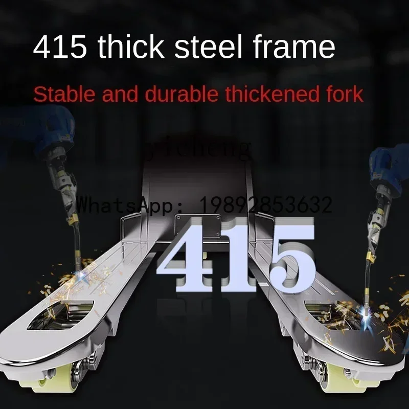 b11- off-Road Trailer Semi-automatic 3 Ton Construction Site Warehouse Full Electric Hydraulic Forklift Pallet Truck