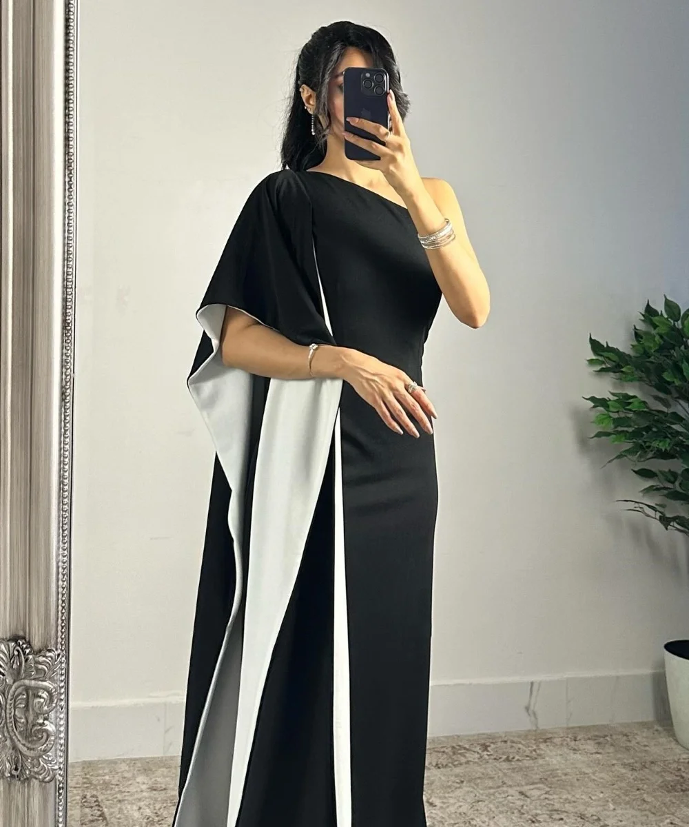 

Customized Fashion Jersey Pleat One-shoulder Long Dresses Celebrity Dresses Classic Simple Exquisite High Quality Sizes Availabl