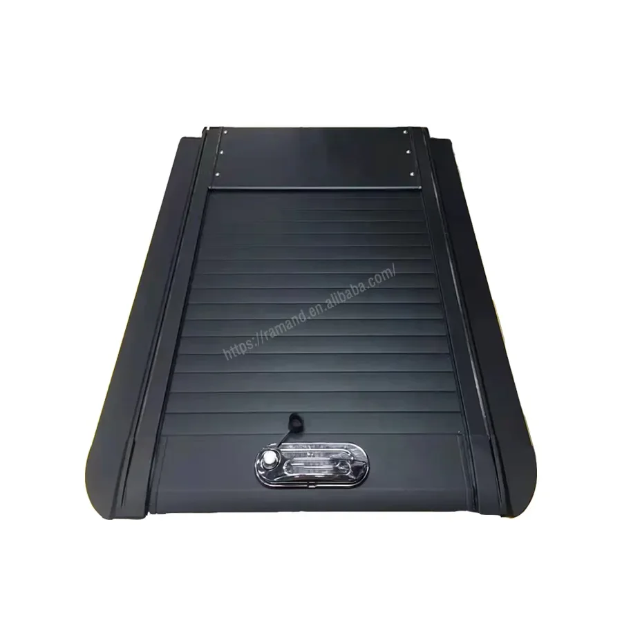 

Manual Retractable Roller Lid Shutter for Ranger Dmax Hilux Navara Triton Wildtrak with Lock Soft Aluminium Bed Tonneau Cover