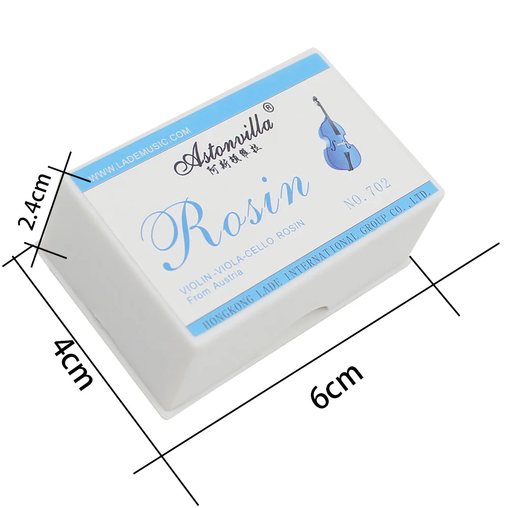 Villa Violin Rosin 702 - High Purity Universal Red Rosin with Plastic Case,  for Violin Viola Cello Bowed String Instrument