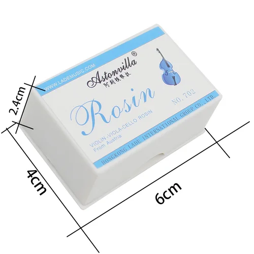 Imagen 2 del producto Villa Violin Colofonia 702 - Colofonia roja universal de alta pureza con estuche de plástico, para violín, viola, violonchelo, instrumento de cuerda inclinada