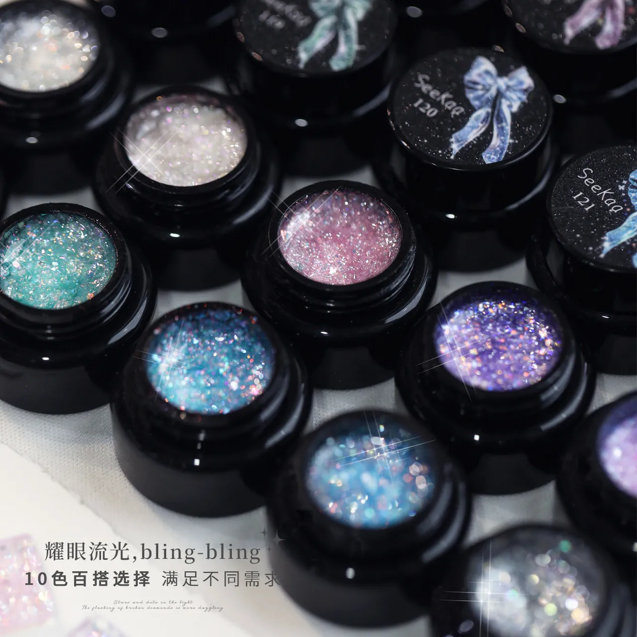 SEEKAA High Quality 24 Colors Multicolor Flash Nail Gel Set 2026 New Long Lasting Non-toxic UV Gel for Salon DIY Wholesale