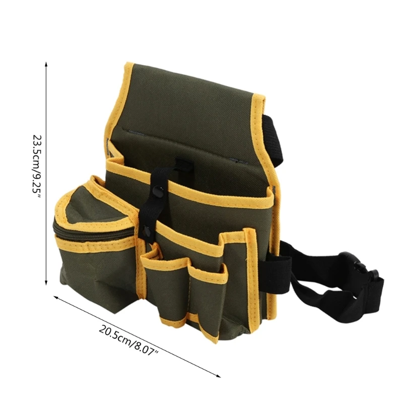 Canvas Electrician Tool Belt Carpenter Construction Holder Pocket Organize Dropship