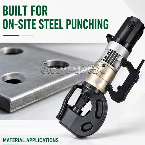 Metal Plate Punching Machine Portable Hydraulic Hole Puncher For Efficient Sheet Metal Fabrication On Site Working Operation