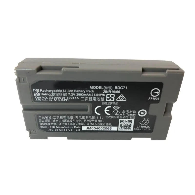 Imagem -04 - Bateria Recarregável do Li-íon para a Parte Superior Bdc71 Bdc52 101 102 Sok-kia Im52 101 Fx101 7.2v Bdc71 2993mah Peças