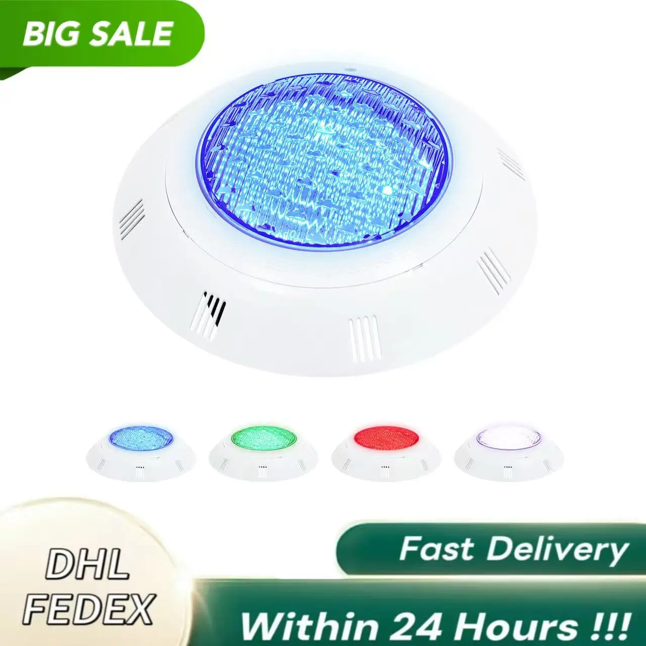 

Pool Lights 7 Color Combinations IP68 Waterproof 3 Dynamic Modes 360° LED Beads for Pool Parties RGB LED Pool Light 50000h