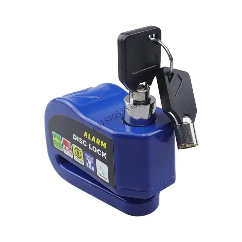 

090E Aluminum Security Anti-theft Lock Disc Brake Lock Alarm Waterproof Brake Lock Motorcycle Wheel Disc Lock Bike Wheel Lock