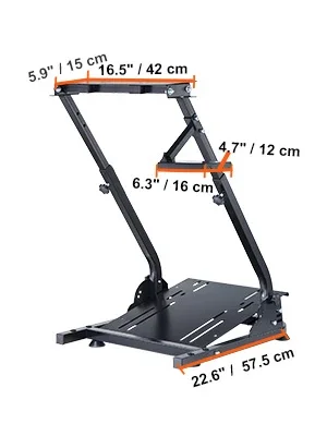 SIHAO Rennlenkradständer mit Schalthebelhalterung für G920 G27 G25 G29, Logitech Gaming-Lenkradhalterung, Pedale NICHT enthalten, verstellbarer Sim-Racing-Cockpitständer für den Heimgebrauch. – Detail 11