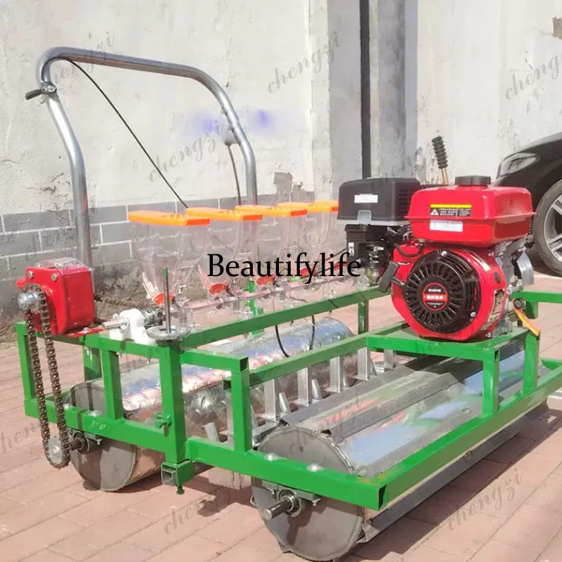 2026 New Vegetable Seed Sower  Machine Multifunctional Vegetables / Medicinal Materials / Grains Seeder 8 Row Petrol Seeder