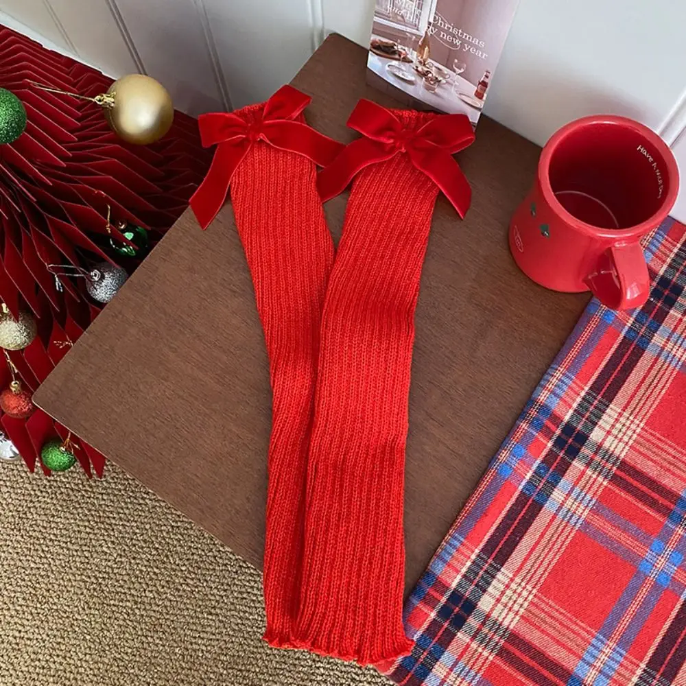 

Милые вязаные накладки на ноги в стиле Харадзюку/ДжейК, нейлоновые, однотонные, красные, для уличной моды