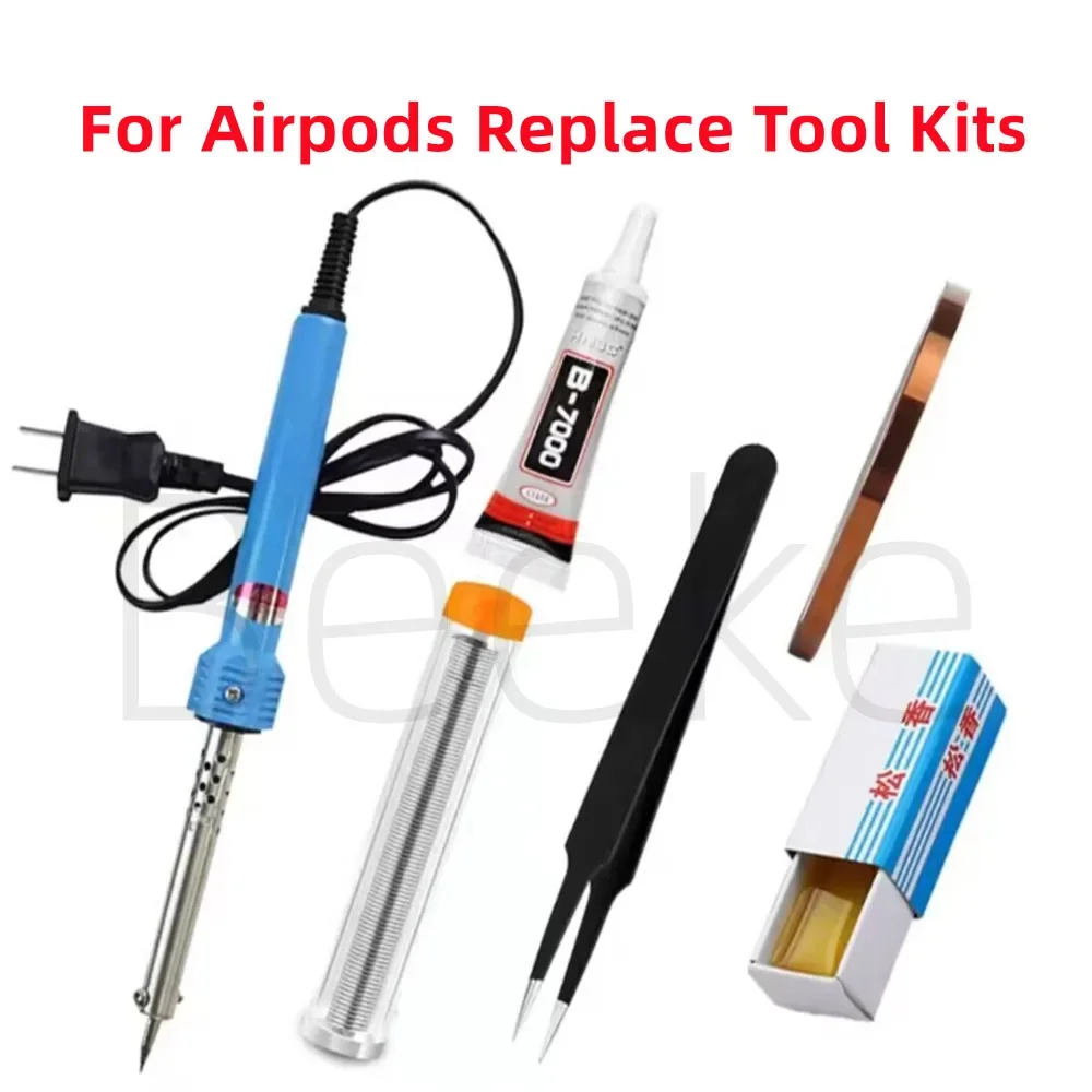 6 in 1 Repair Tool Sets For Apple Airpods Pro 1 2 3 Pencil Earphone Battery Speaker Flex Cable Replacement Kit