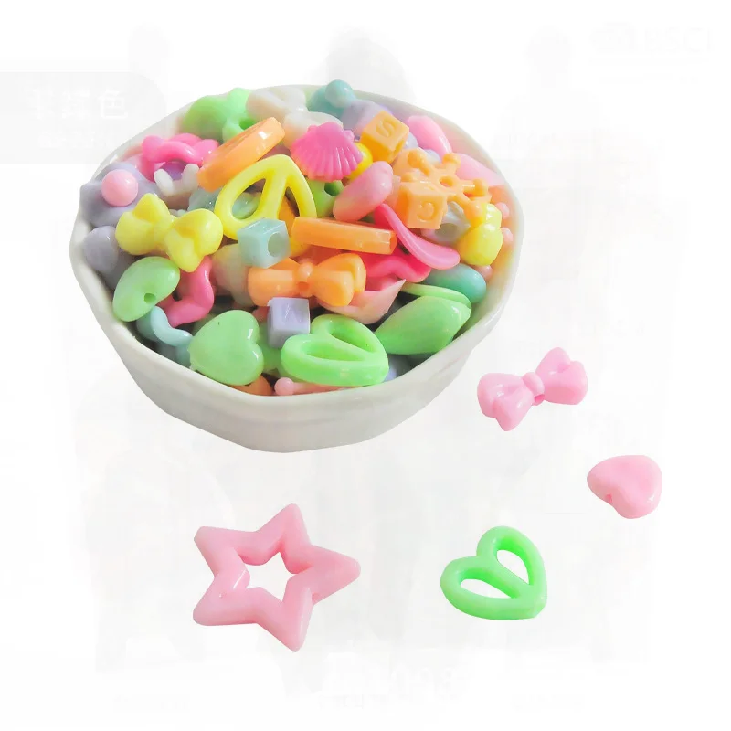 Children's Educational DIY Beading Material Kit for Girls - Colorful Beads Jewelry Making Toy Kit Visual Intelligence