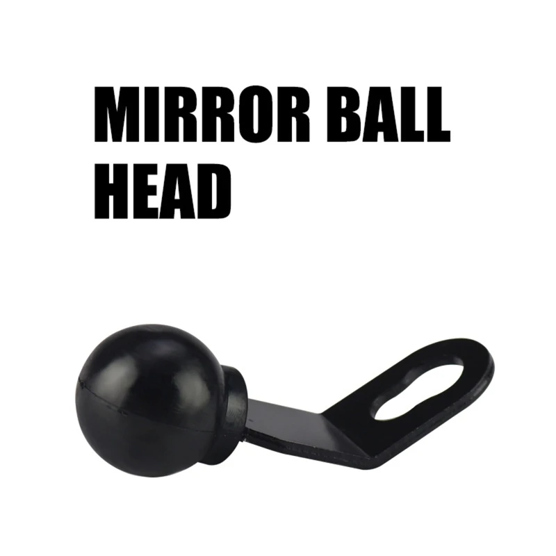 R91A Aluminum Alloy Angled Base Holder 25mm Ball for Head Rearview Mirror for Motorcycle Electric Vehicles Scooter Cellphones