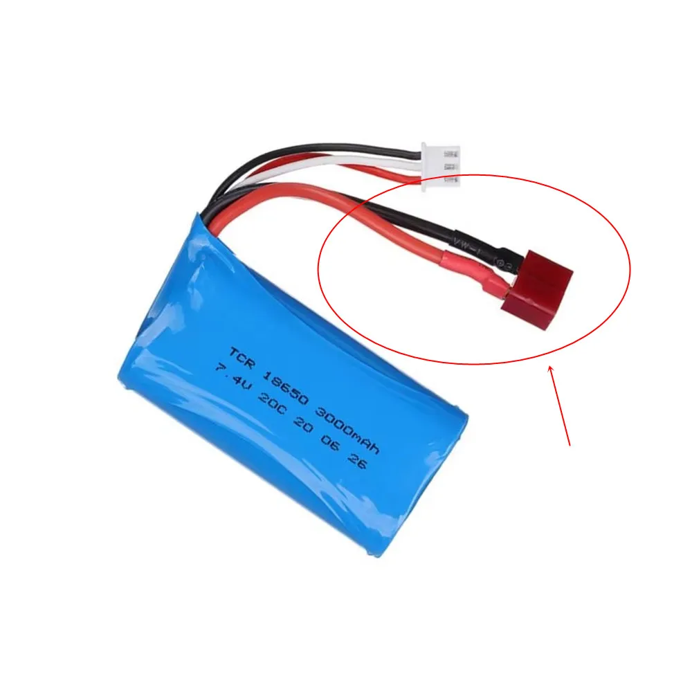 T Plug Male Female Connector Cable With 10CM 14AWG Silicone Wire For DIY RC Model Battery
