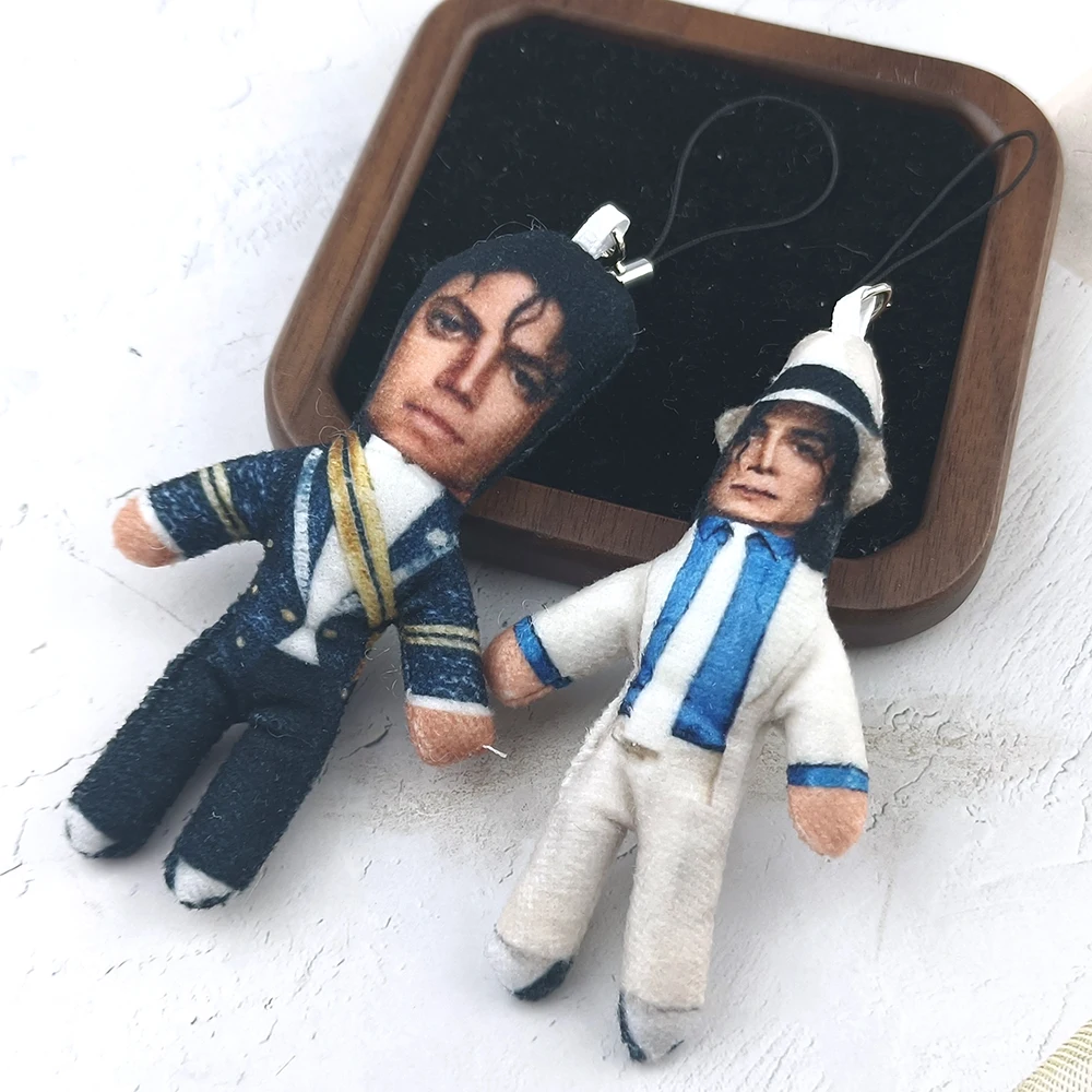 Michael Jackson Cosplay-Requisite, Plüschpuppe, Stofftier, Puppen, Handyanhänger, Rucksack-Schlüsselanhänger, abstrakte Gelenk-Beweglichkeit, Requisiten, Geschenk – Detail 5