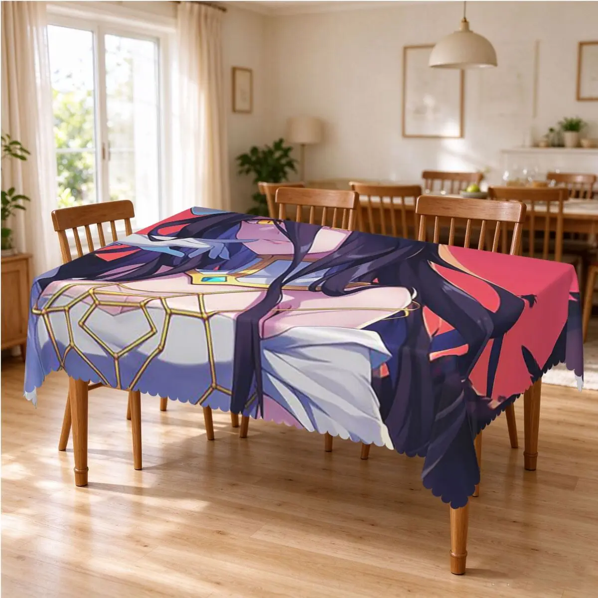 Adventure Anime Albedo Overlord Tablecloth Restaurant Kitchen Rectangular Tablecloth Festival Party Outdoor Dining Table Cover