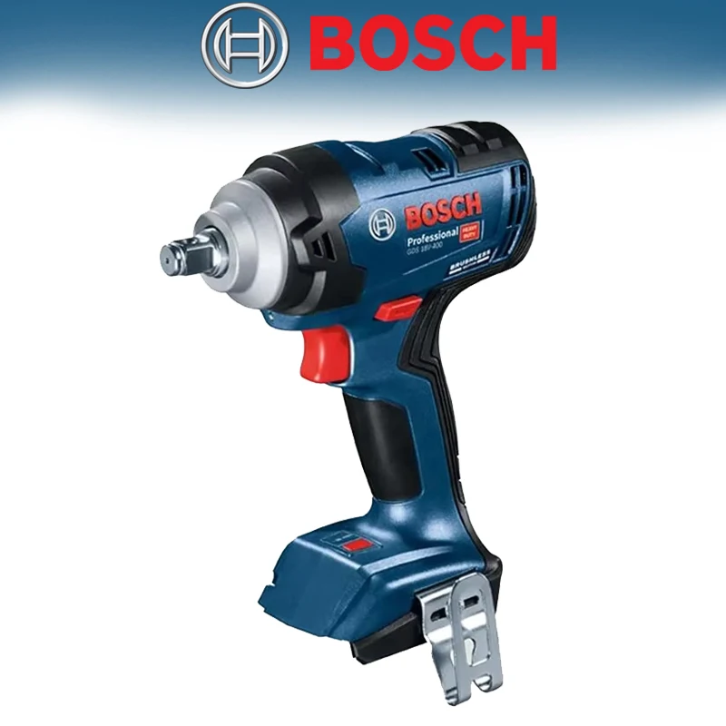 BOSCH Original GDS18V-400 Electric Cordless Impact Wrench Professional 18V 400N.m Brushless Wrench Power Tools Without Battery