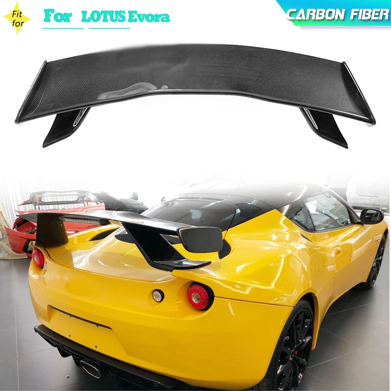 

Carbon Fiber Car Rear Trunk Spoiler Wing for LOTUS Evora Base S Coupe 2-Door 2010-2016 Racing Rear Spoiler Big Customized Wing