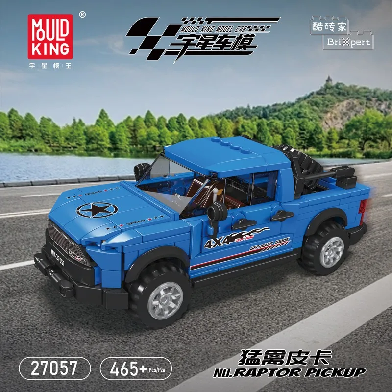 MOC Speed Car Racing Truck Bouwstenen Sportwagen Stadsvoertuig Model DIY Technisch constructiespeelgoed voor kinderen, volwassenen