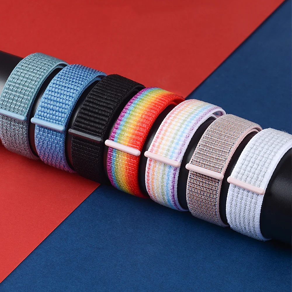 Bracelet Boucle en Nylon pour Amazfit Bip 3 Pro Correa, 20mm, 22mm, GTS 4, 3, 3pro, 2e, GTS 2 Mini, GTR 4 47mm, GTR 2, Stratos 2 3