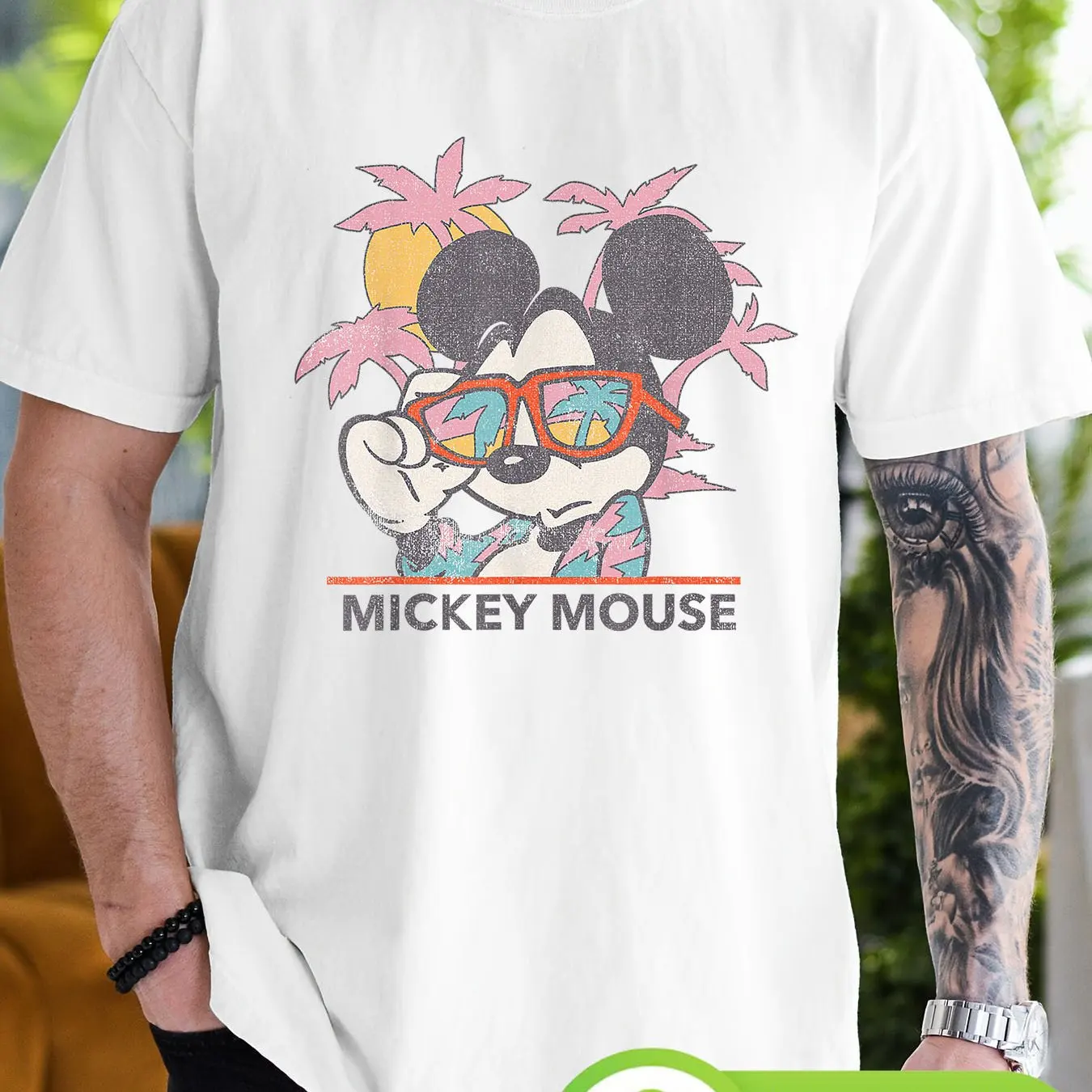 

Disney Mickey Mouse Boys Girls Summer T-Shirt Family Parent-Child Clothing Casual Sports Loose Comfort Short Sleeve Men Women