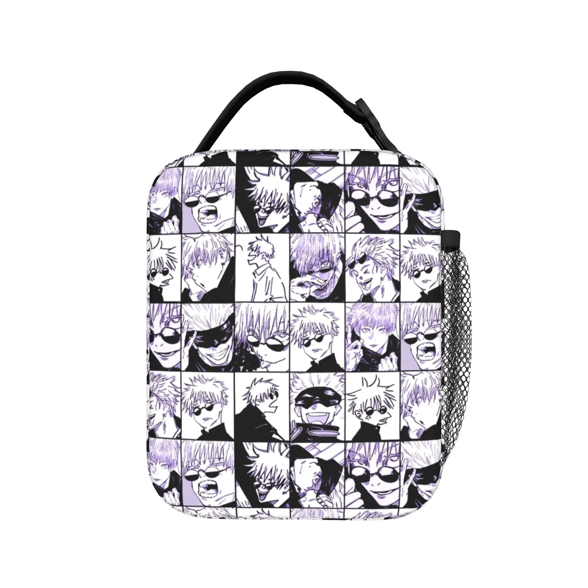 Gojo Satoru JJK Anime Thermal Insulated Lunch Bags for Travel  Portable Food Bag Container Thermal Cooler Lunch Box