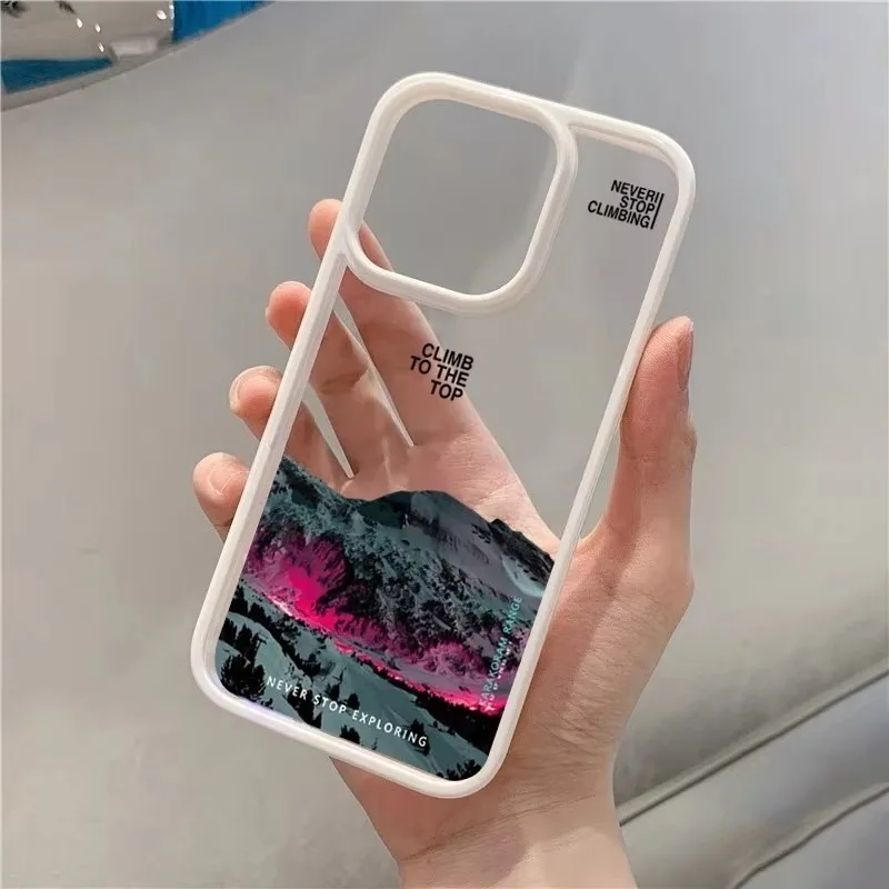 Phone Case For Samsung Galaxy S21 S23 S24 S25 Ultra S20 S25FE A16 A06 A54 A35 A15 A55 A52 A34 5G Mountain Landscape Sunset Cover