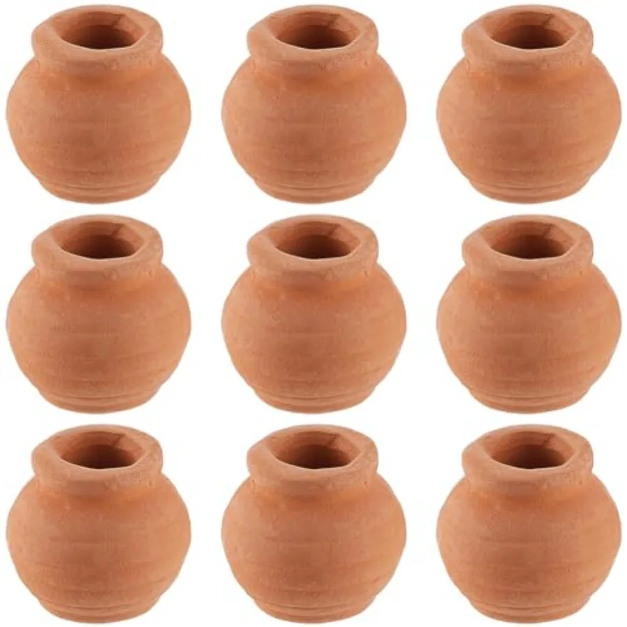

1 коробка, 10 шт., миниатюрные крошечные глиняные горшки, керамический горшок, мини-цветочная терраса, котте, сочные горшки для сказочного сада, сделай сам, растения, офис