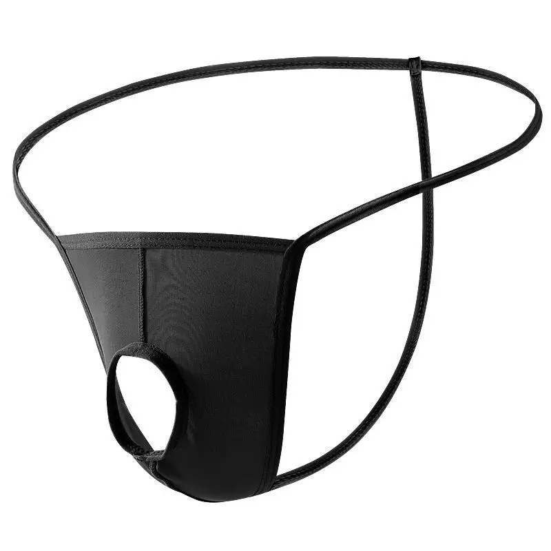

эротические трусы мужские Men's Thong Front Open Ice Silk Quick Drying Sexy Adult Underwear Erotic Lingerie Gay String With Hole