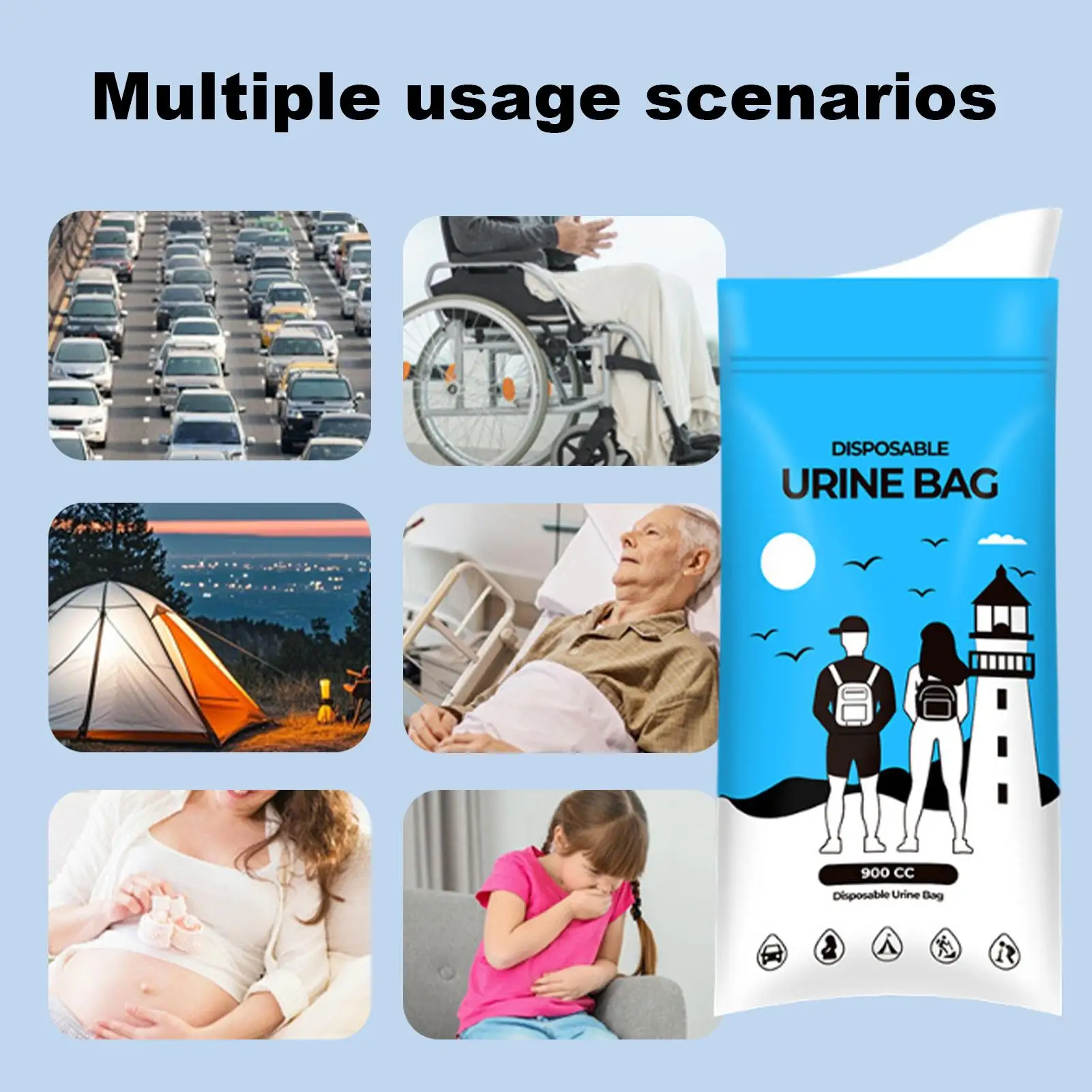 

Сумки для мочи для женщин, герметичные 900cc мочи-воронки, сумки для мочи для путешествий, для мужчин, женщин, пожилых людей, кемпинга, пешего туризма, альпинизма, дороги