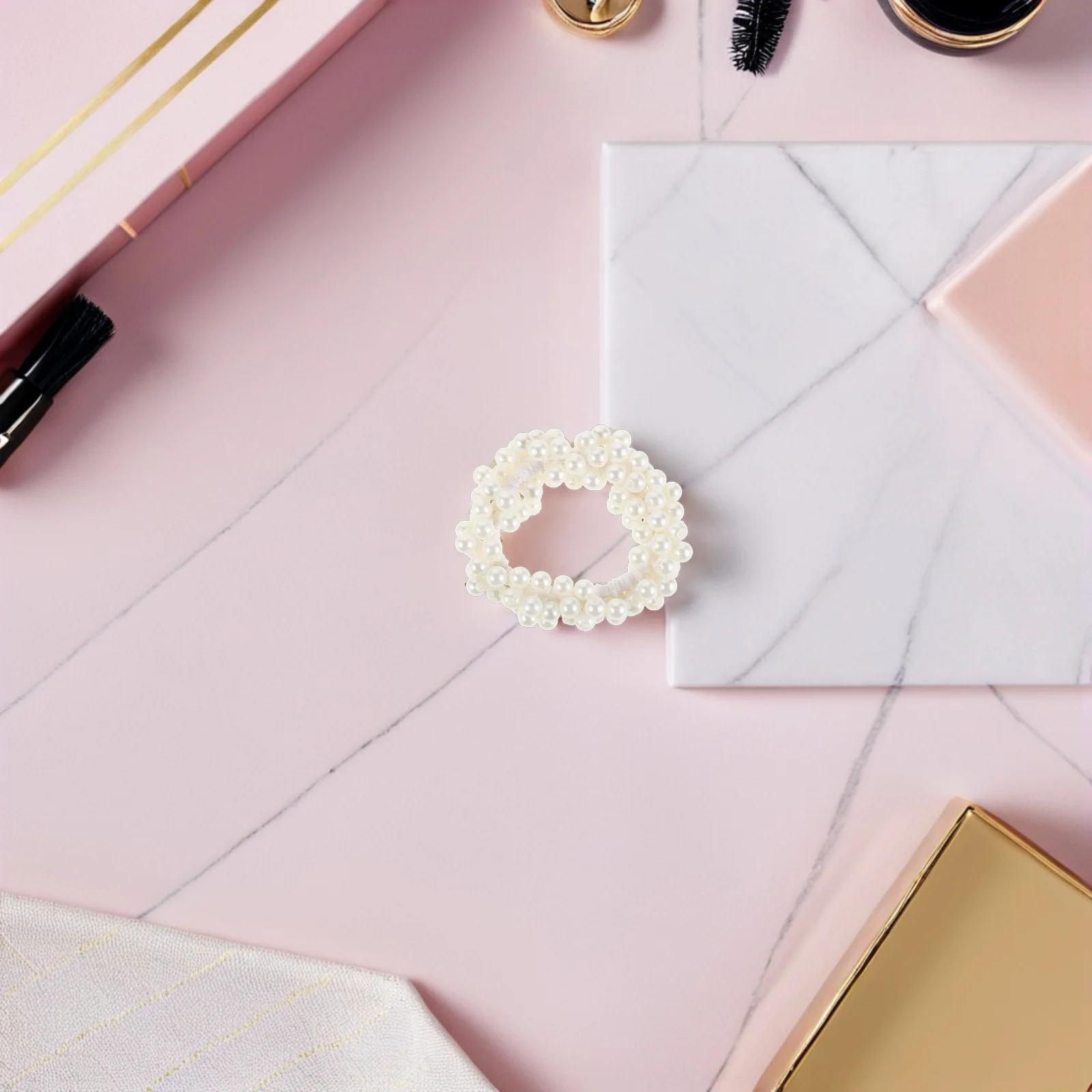 

10 шт. резинки для волос, мягкие эластичные держатели для хвоста из искусственного жемчуга для девочек, винтажные свадебные резинки для волос, вечерние волосы