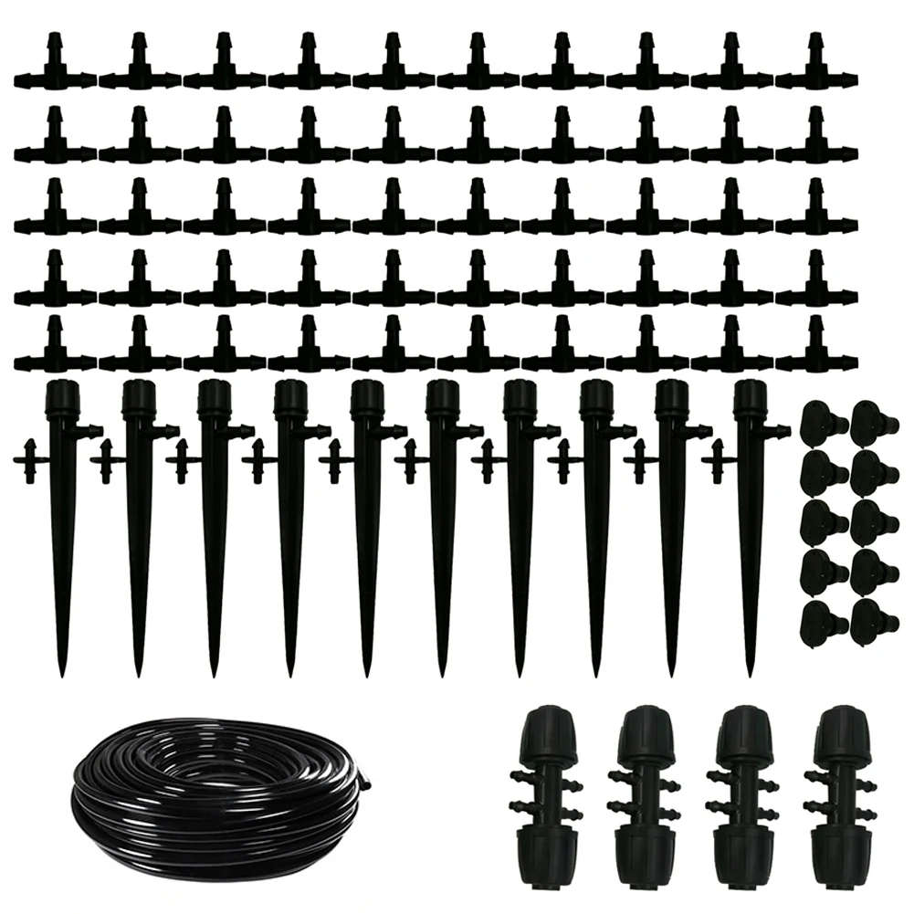 30 Meter Drip Irrigation Kit for Lawn and For Garden with Precise Flow Regulation and for Easy Water Shut Off Function